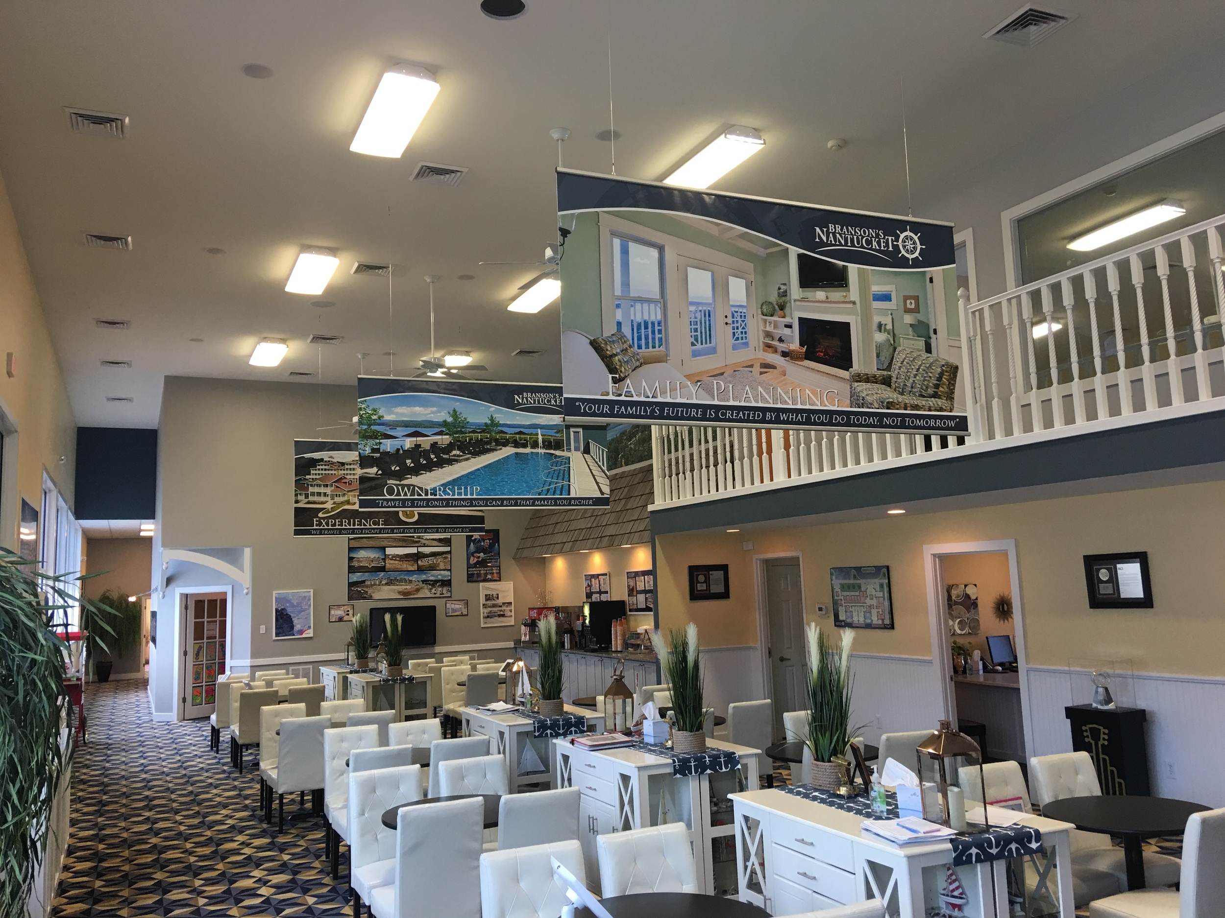 Resort sales-center display graphics