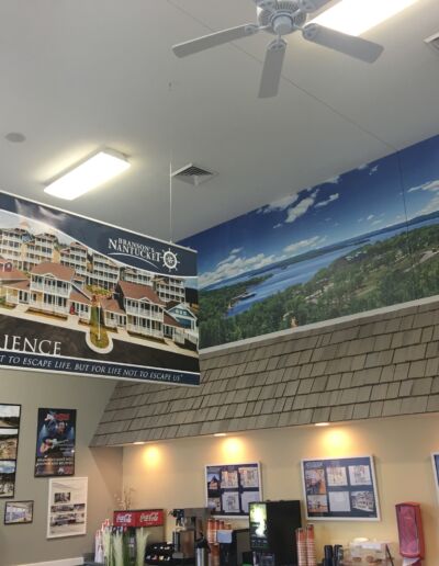 Resort sales-center wall graphics