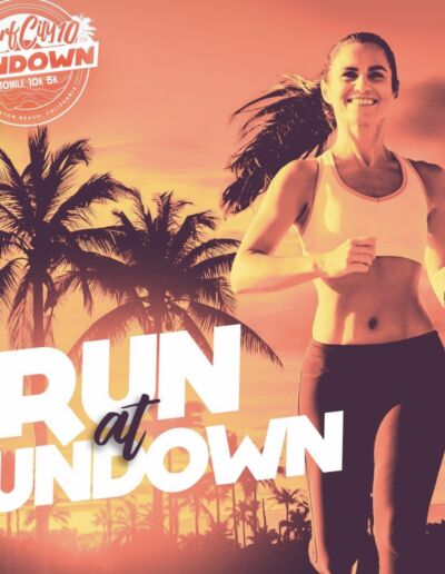 Sundown run event poster