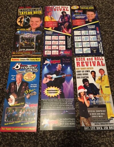 Concert rack cards