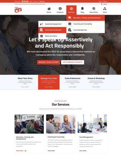 Professional-services page