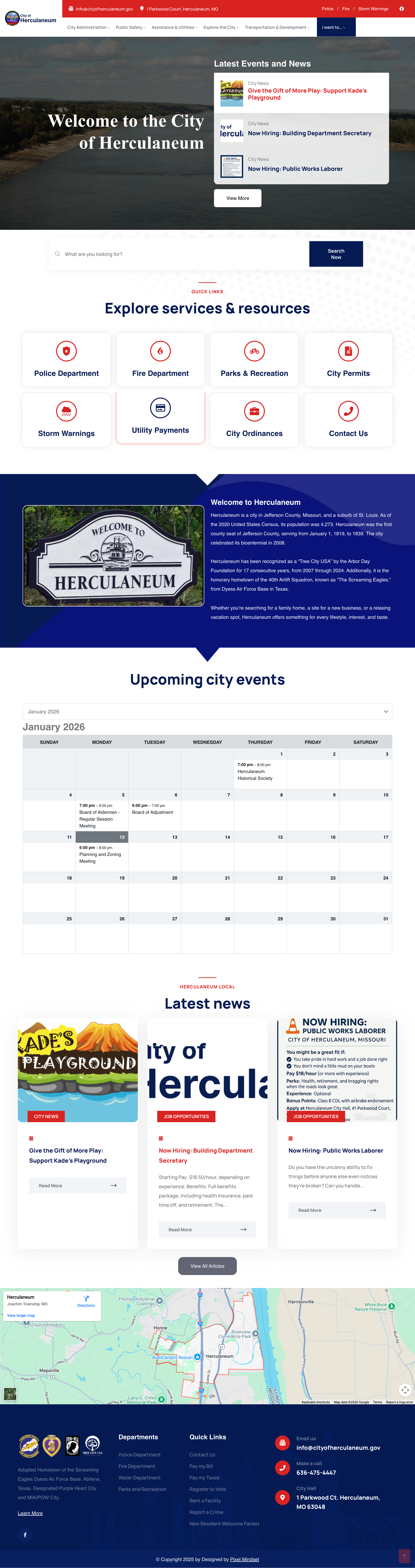 New landing page